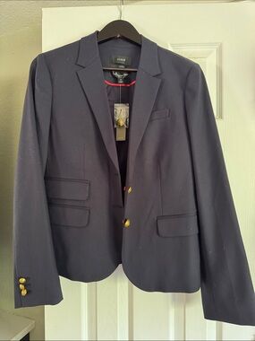 J. Crew Navy Blazer with Gold Buttons